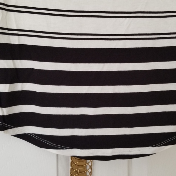 HALOGEN Bateau Neck Blouse Striped knit Top NEW - Picture 6 of 7